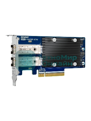 Сетевая карта QNAP Expansion Card QXG-10G2SF-X710 PCIe Gen3 x8 2x10GbE(SFP+)