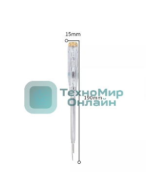 Индикаторная отвертка-тестер напряжения светодиодная Deli DL8002 100-500 В, длина 190мм