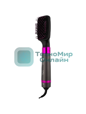 Фен-щётка LEONORD LE-1211 черный/розовый, 1200 Вт, ионизация