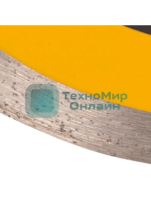 Диск алмазный отрезной Denzel 125 х 22,2 мм, сплошной, супертонкий, горячий пресс, мокрое резание