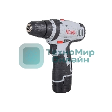 Дрель-шуруповерт Ресанта ДА-12-2Л, 12 В, 2 Ач, 40 Нм, щеточный