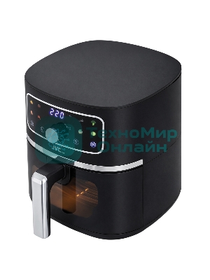 Аэрогриль JVC JK-MB055 черный, 1750 Вт, 5.5 л, электронное управление, 8 программ