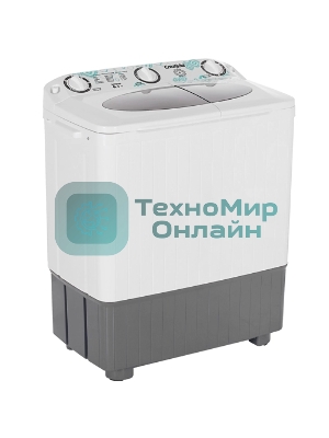 Стиральная машина Славда WS-60РЕТ белый/серый, загрузка вертикальная 6 кг, 1350 об/мин, класс: А