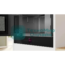 Микроволновая печь встраиваемая Bosch BFL9221B1 черный, 21 л, 900 Вт, переключатели - сенсор/поворотный механизм