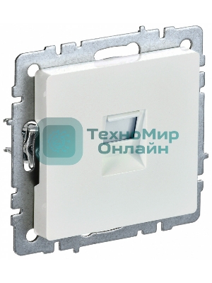 Розетка компьютерная IEK BRITE РК10-БрЖ RJ45 кат.5E жемчуг