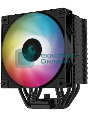 Кулер для процессора DEEPCOOL AG500 BK ARGb черный, 120 мм, алюминий/медь, 1850 об/мин, 29.4 дБ, 4 pin, 240 Вт, 155 мм
