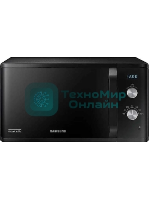 Микроволновая печь Samsung MS23K3614AK черный, 23 л, 800 Вт, переключатели - поворотный механизм
