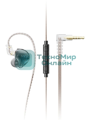 Проводные наушники FiiO JD10 черный, внутриканальные, Jack 3.5 мм