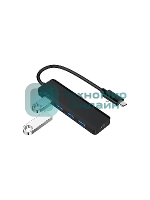 USB-концентратор Gembird UHB-C424, USB Type-C, USB 4 порта, USB Type-C
