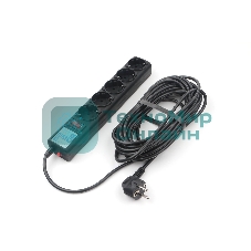 Сетевой фильтр Powercube SPG5-10M 10 м, 5 розеток, черный, коробка
