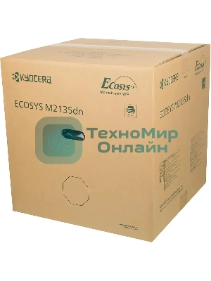МФУ лазерное Kyocera Ecosys M2135dn (1102S03NL0), A4, ч/б, печ. до 35 стр/мин., скан. до 40 стр/мин (ч/б) 16 стр/мин. (цвет), 1200 x 1200 dpi (печать) 600x600dpi (скан.), USB, RJ-45