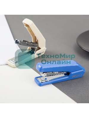 Степлер Deli E0271 Essential N10 (15 листов), ассорти, 50 скоб, закрытый, коробка