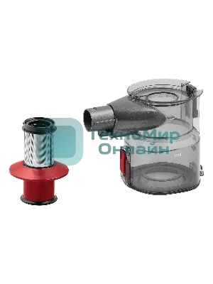 Пылесос вертикальный BBK BV3004 серый/красный, питание от аккумулятора, 60 Вт, уборка сухая, пылесборник 0.8 л