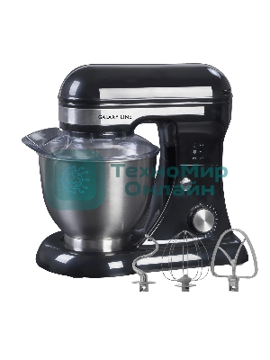 Миксер Galaxy Line GL 2230, черный, планетарный, 700 Вт, 12 скоростей