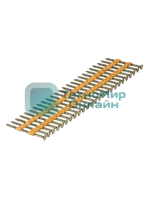 Гвозди Denzel для пнев. нейлера (крашен.), длина - 50 мм, диам. - 2,9 мм, 2000 шт.