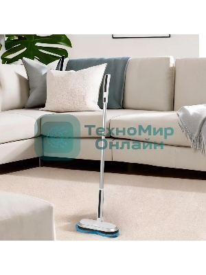 Пылесос-электровеник Xbot RM2 серый, питание от аккумулятора, 240 Вт, уборка сухая