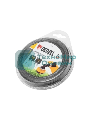 Леска для триммера Denzel двухкомпонентная звезда, 3,0мм х 15м, блистер EXTRA CORD