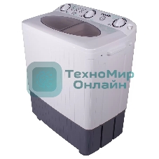 Стиральная машина Славда WS-60РЕТ белый/серый, загрузка вертикальная 6 кг, 1350 об/мин, класс: А