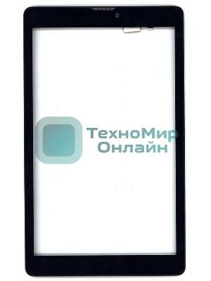 Сенсорное стекло (тачскрин) для Irbis TZ84, черное с рамкой
