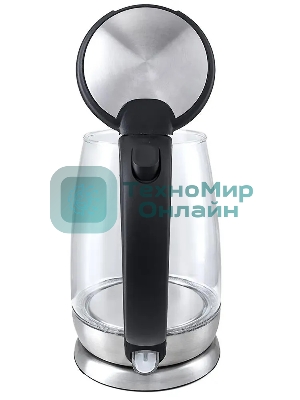 Чайник электрический Kitfort КТ-619, стекло, 1850 - 2200 Вт, 1.7 л