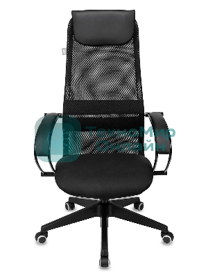Кресло Бюрократ CH-607 TW-01 черный, сетка, подголовник