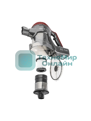 Пылесос вертикальный Zelmer STICK ZSVC511DF черный/красный, питание от аккумулятора, 130 Вт, уборка сухая, пылесборник 0.8 л