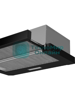 Вытяжка каминная Weissgauff TEL 600 Black Glass черный, 60 см, 600 куб. м/ч, 46 дБ