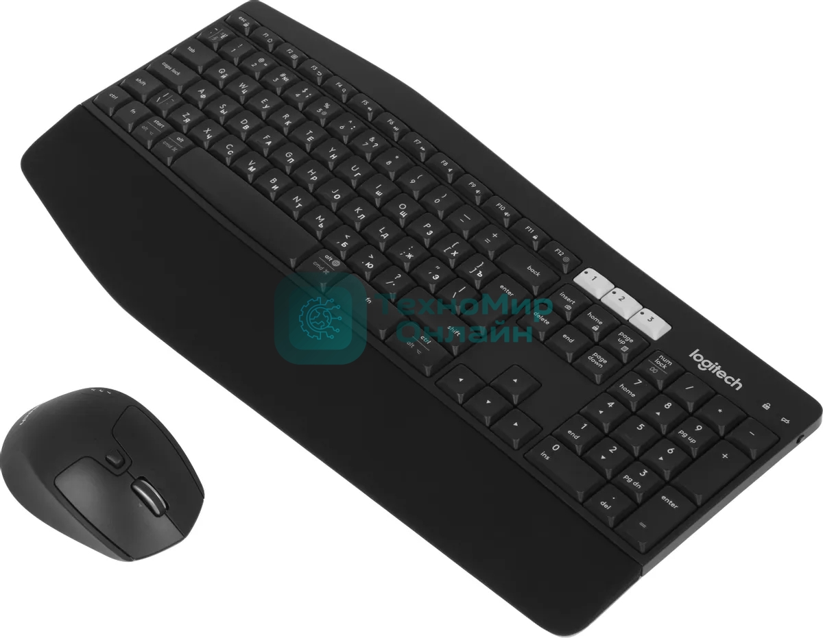 Комплект клавиатура+мышь Logitech MK850 беспроводной, USB, 1000 DPI, чёрный