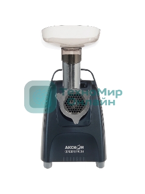 Мясорубка электрическая Аксион М61.01 темно-синий, 2000 Вт, 4.0 кг/мин, реверс, защита от перегрузки, насадки - 4