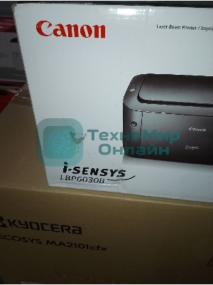 (Поврежденная упаковка) Принтер лазерный Canon i-Sensys LBP6030b (A4, 2400x600dpi, 18ppm, 32Mb, USB) (8468B006)