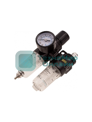 Блок подготовки воздуха регулятор-фильтр-лубрикатор Denzel FLR1500, 10 бар, 1500 л/мин, 1/4