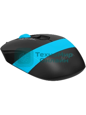 Мышь проводная A4Tech Fstyler FM10S черный/голубой, 1600 dpi, USB, кнопки - 4