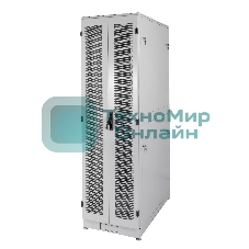Шкаф серверный напольный ЦМО 48U (600 1200) дверь перфорированная, задние двойные перфорированные, цвет черный