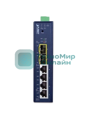 Коммутатор Planet IGS-4215-4T2S IP30 Industrial L2/L4 4-Port 10/100/1000T + 2-Port 100/1000X SFP Managed Switch (-40~75 degrees C, dual redundant power input on 9~48VDC/24VAC terminal block, supports ERPS Ring, CloudViewer app, MQTT and Cybersecurity feature)