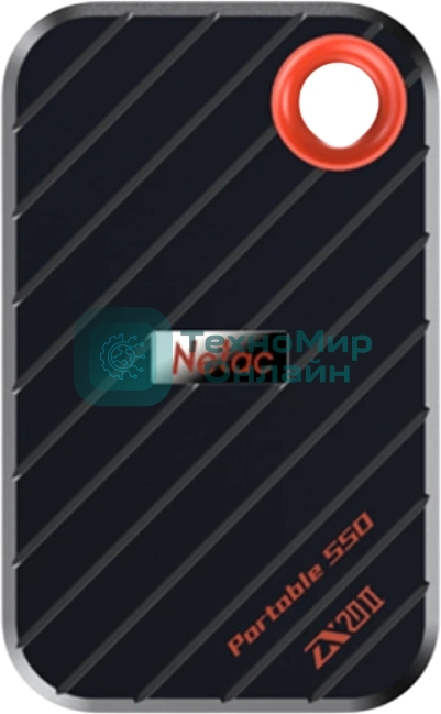 Внешний SSD Netac ZX20 II, 1TB, USB 3.2 Gen 2x2 Type-C, R/W 2000/1800, черный