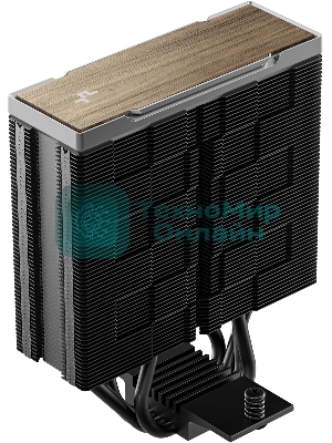 Кулер для процессора DEEPCOOL AK400 G2 LGA1851/1700/1200/115X/AM5/AM4 (12шт/кор, TDP 220W, PWM, Fan 120мм, 4 тепл. Трубки, Wood-grain top cover, черный) RET (R-AK400G2-BKNNMN-GJD)