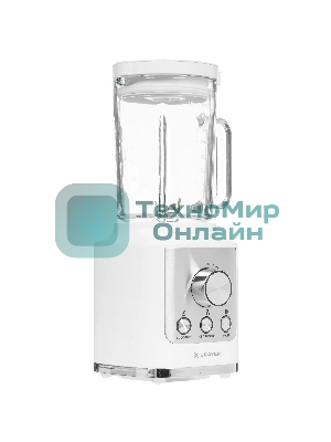 Блендер стационарный BRAYER BR1200WH 1600 Вт, стекл., 1,8 л, 6 титан. ножей, импульс, колка льда