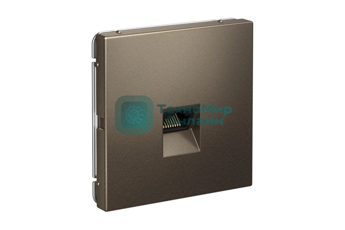 Розетка компьютерная SE GAL000683 ArtGallery RJ45 кат.5E механизм мокко