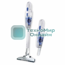 Пылесос вертикальный Sakura SA-8319WBL белый/голубой, питание от сети, 210 Вт, уборка сухая, пылесборник 1,2 л
