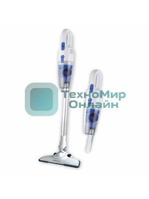 Пылесос вертикальный Sakura SA-8319WBL белый/голубой, питание от сети, 210 Вт, уборка сухая, пылесборник 1,2 л