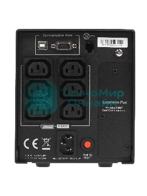 Источник бесперебойного питания CyberPower PR750ELCD 750 ВА/675 Вт/USB/RJ-11/RJ-45/6 x IEC 320 C13 (компьютерная)