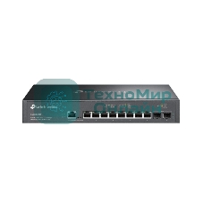 Коммутатор управляемый TP-Link SG3210X-M2 Omada уровня 2+ с 8 портами 2,5 Гбит/с и 2 портами SFP+, 1U, монтируется в 13-дюймовую стойку