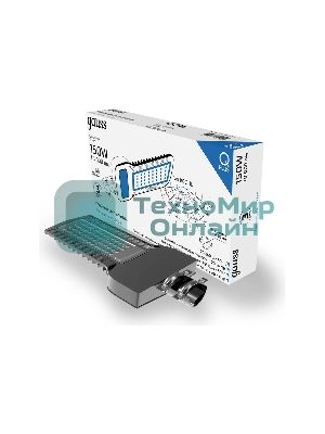 Светильник светодиодный уличный консольный Gauss Qplus LED ДКУ 150 Вт 18000 Лм 5000К IP65 120-260 В КСС Ш 535х260х64 мм