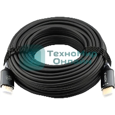 Кабель аудио-видео Cactus CS-HDMI-AOC-2-20 HDMI (m)/HDMI (m) 20м. позолоч.конт. черный