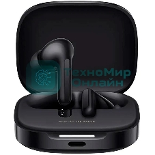 Наушники TWS Xiaomi Redmi Buds 6 черный, внутриканальные, Bluetooth, активное шумоподавление, до 40 ч