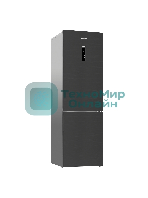 Холодильник Hotpoint HDKP 8201I DX нержавеющая сталь двухкамерный 257/100л морозилка снизу, No Frost
