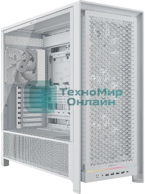Корпус Corsair Frame 5000D RS White, Midi-Tower, белый, 4 x 1