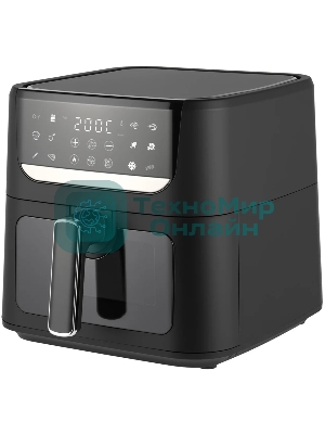 Аэрогриль TopDevice TDA601 черный, 1500 Вт, 6 л, сенсор, 12 программ