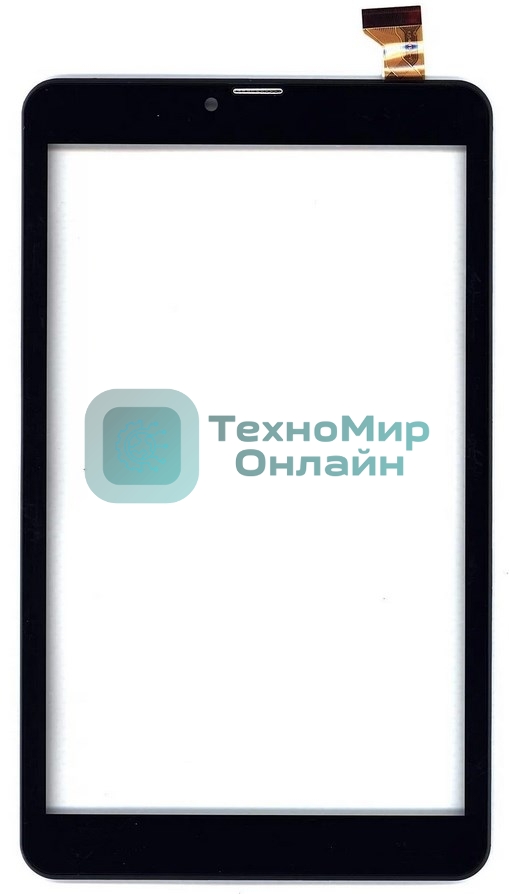 Сенсорное стекло (тачскрин) для Irbis TZ831, черное с рамкой