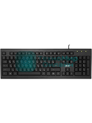 Клавиатура проводная Acer OKW120, USB, черный